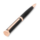 Fayendra Luxury Pen Black And Rose Gold Plated Embedded With Checkered Pattern
