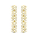 Sterling Silver 925 SET Golden Plated Embedded With White Zircon