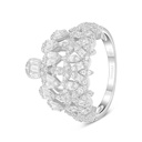 Sterling Silver 925 SET Rhodium Plated Embedded With White Zircon