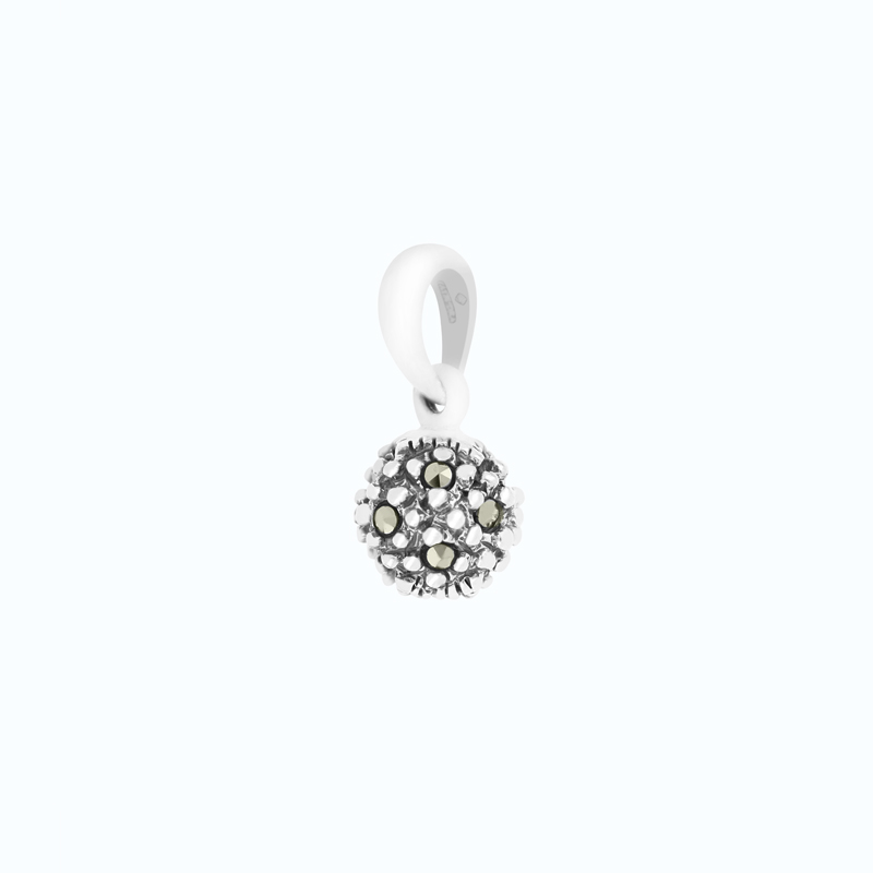 Sterling Silver 925 Pendant Embedded With Marcasite Stones