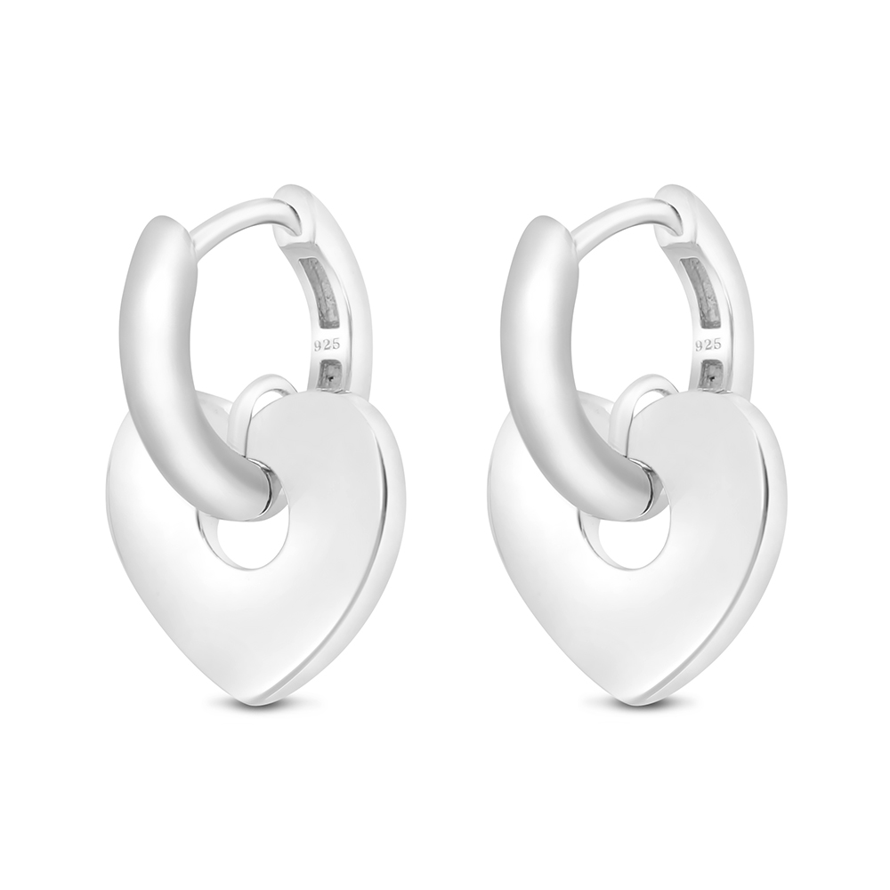 Sterling Silver 925 Earring Rhodium Plated