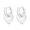 Sterling Silver 925 Earring Rhodium Plated