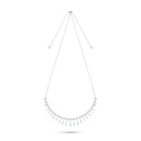 Sterling Silver 925 SET Rhodium Plated Embedded With White Zircon
