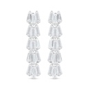 Sterling Silver 925 SET Rhodium Plated Embedded With White Zircon
