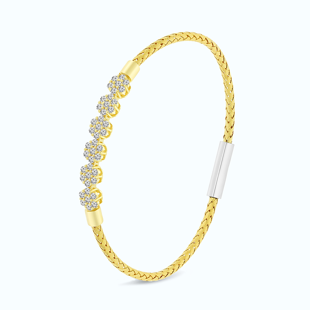 Sterling silver 925 Bangle gold plated