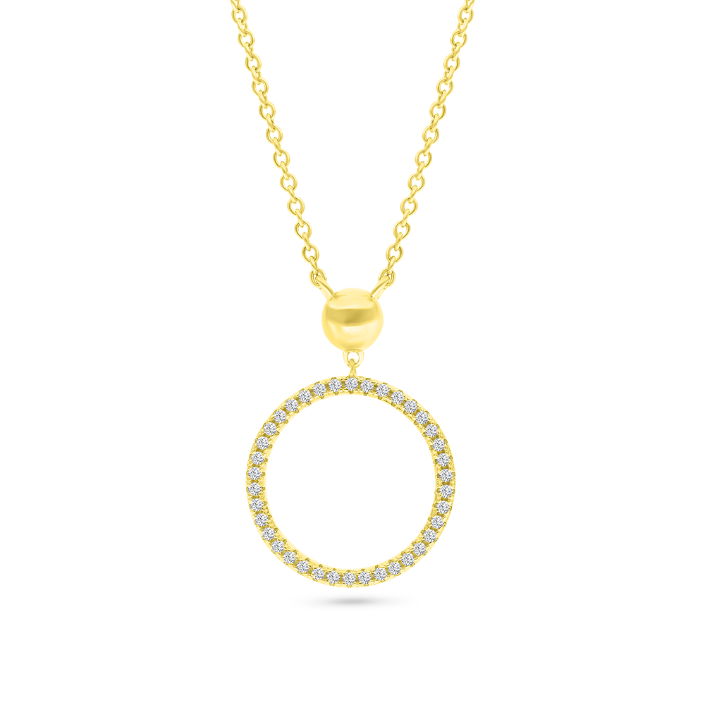 Sterling Silver 925 Necklace Gold Plated