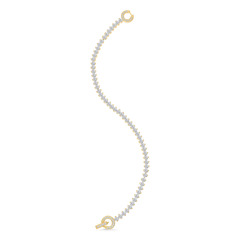 Sterling Silver 925 Bracelet Gold Plated