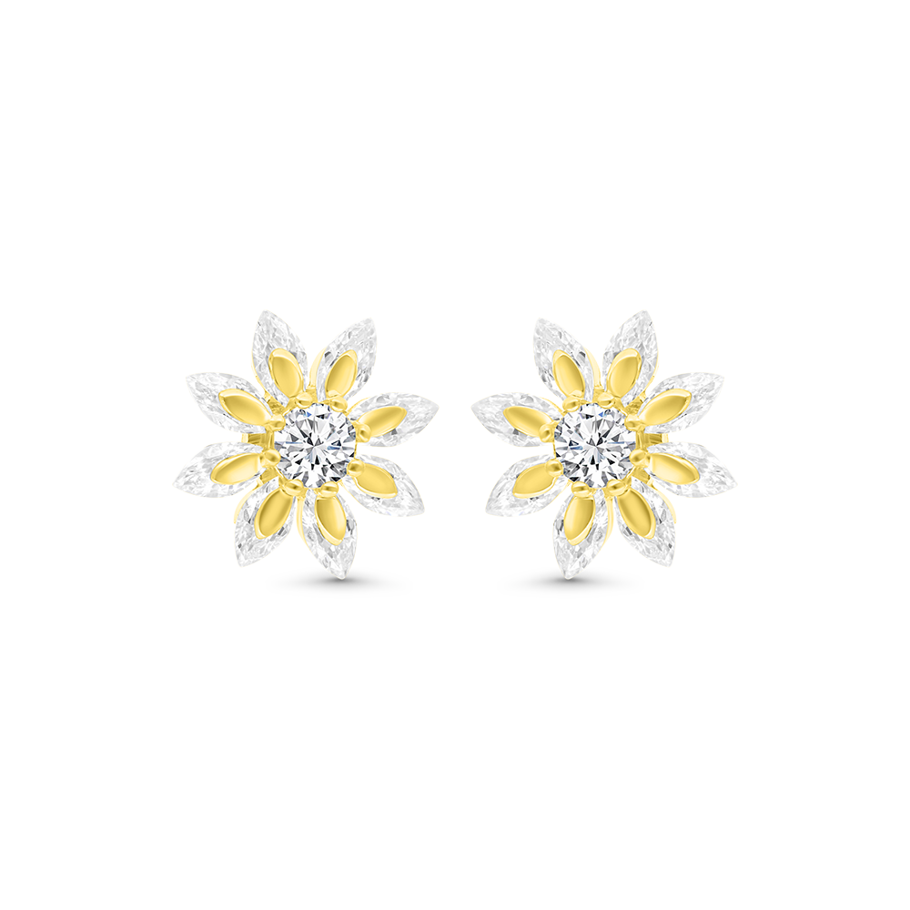 Sterling Silver 925 Earring Gold Plated