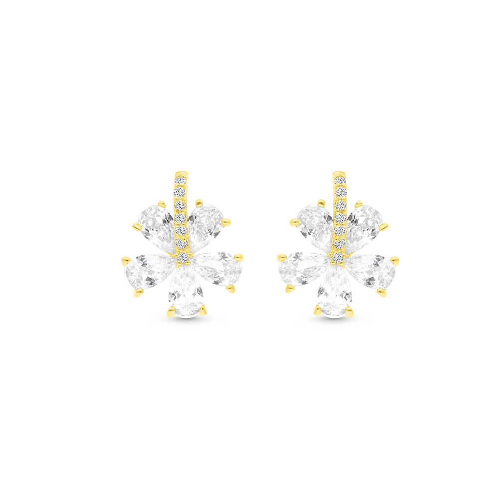 Sterling Silver 925 Earring Gold Plated