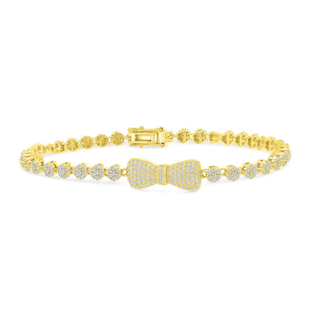 Sterling Silver 925 Bracelet Gold Plated