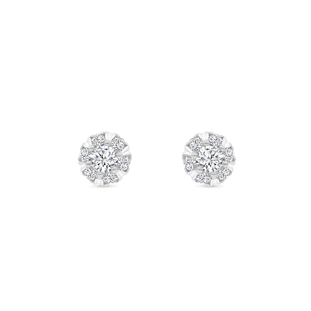 Sterling Silver 925 Earring Rhodium Plated