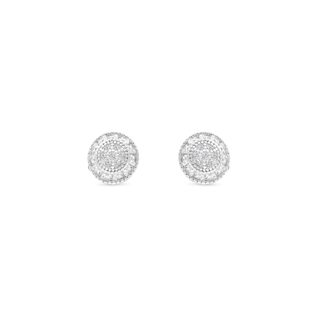 Sterling Silver 925 Earring Rhodium Plated