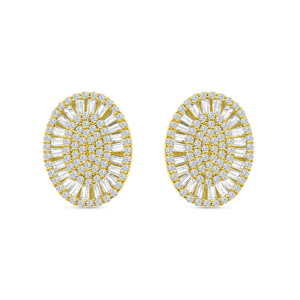 Sterling Silver 925 Earring Gold Plated