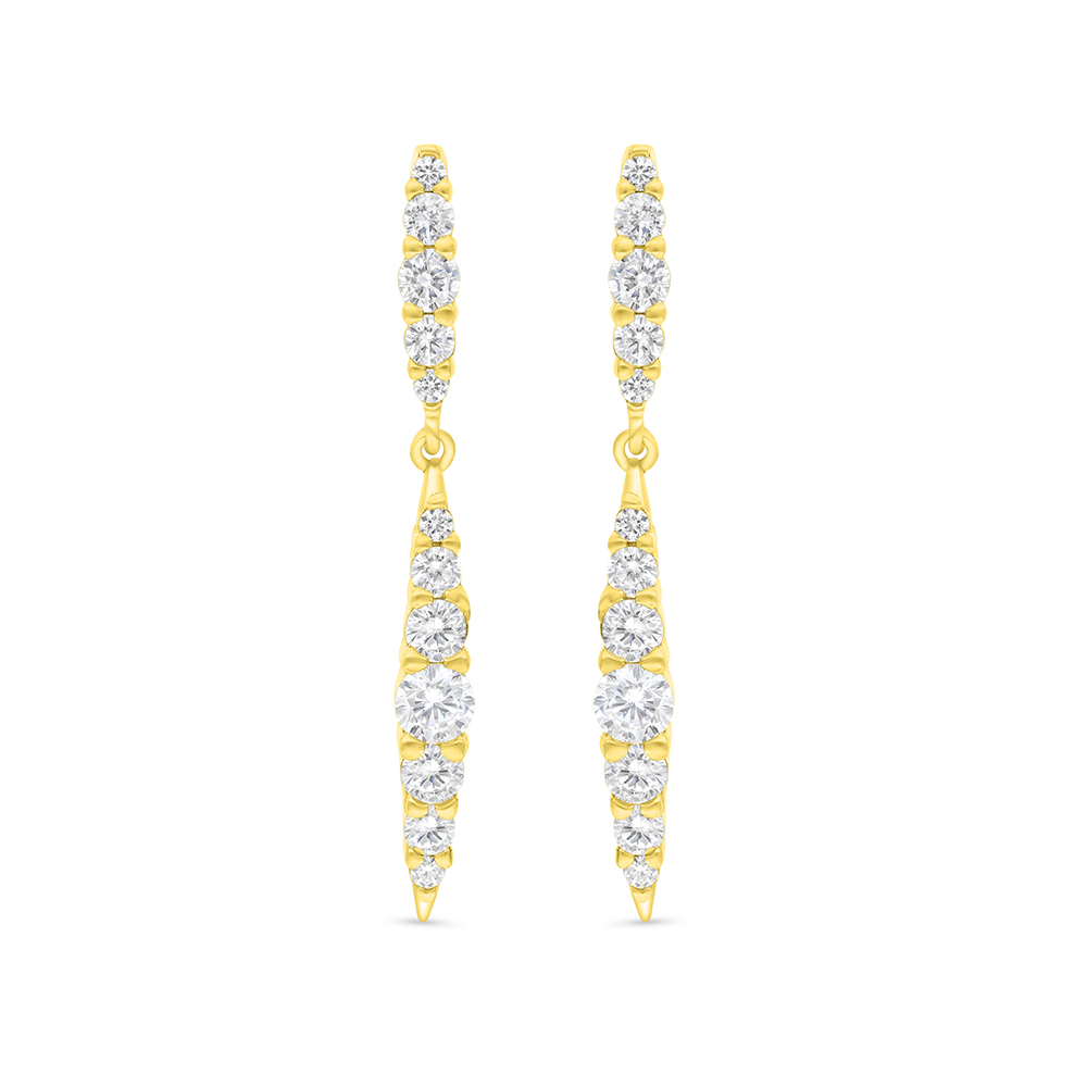 Sterling Silver 925 Earring Gold Plated