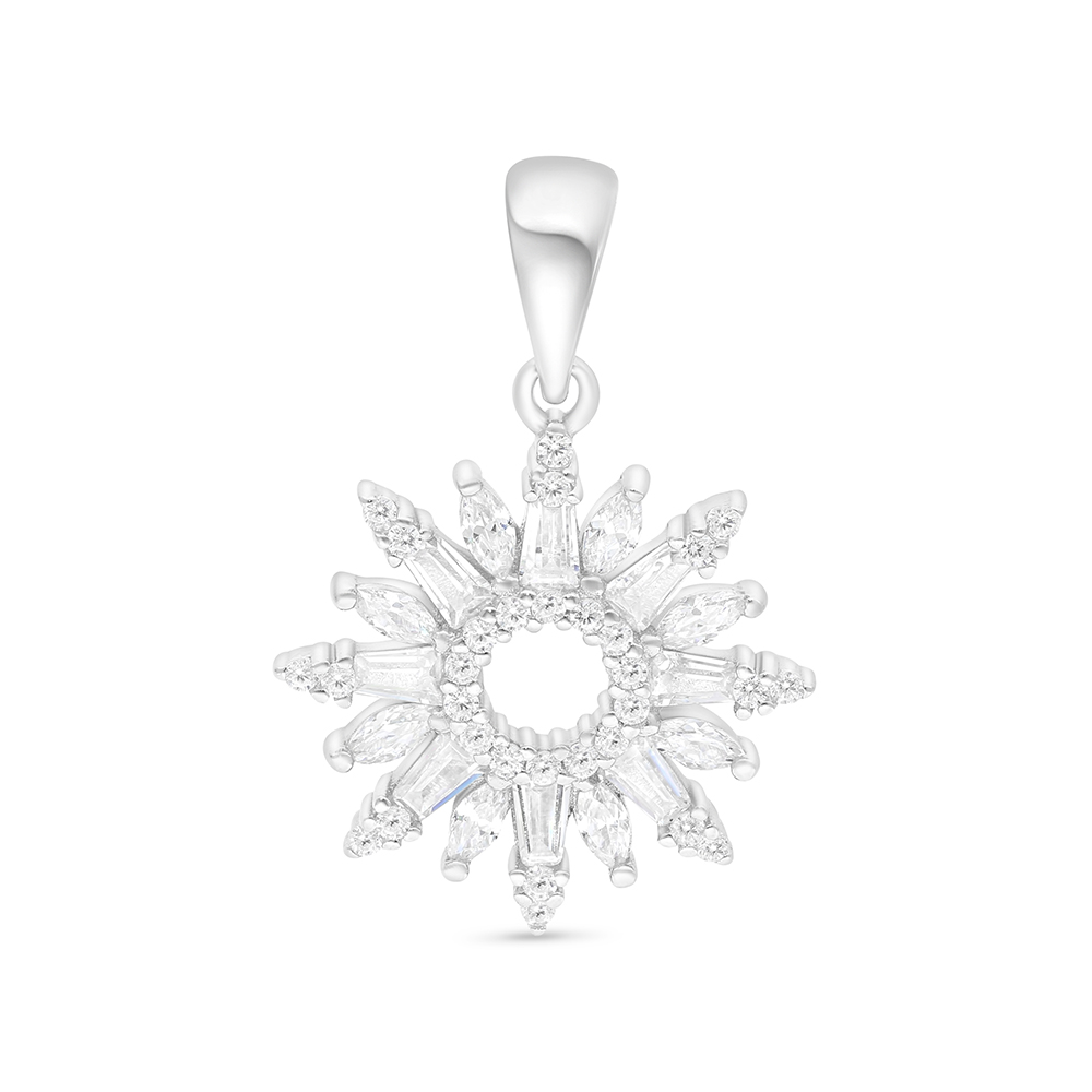 Sterling Silver 925 Pendant Rhodium Plated