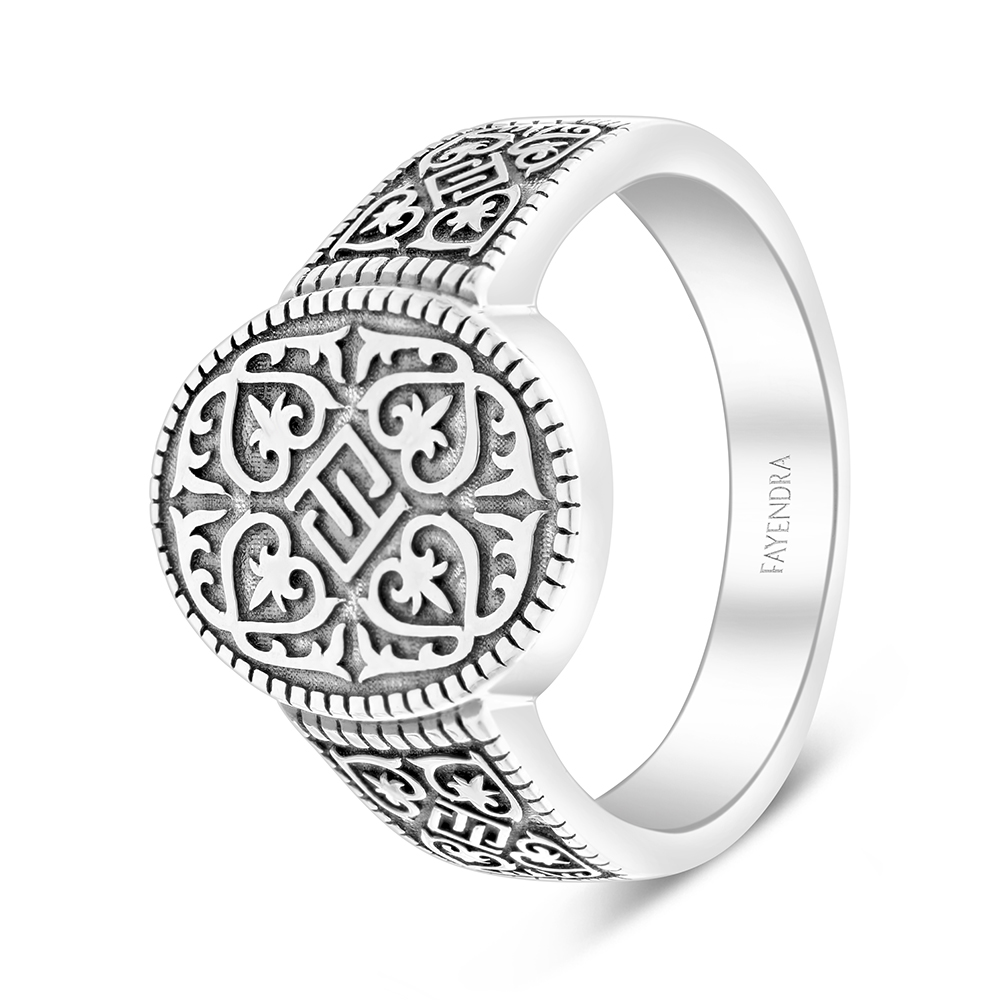 Sterling Silver 925 Ring For Men LOGO