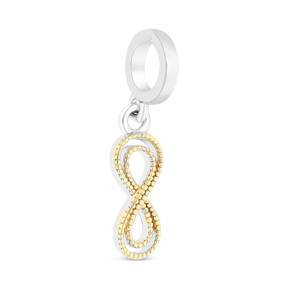 Sterling Silver 925 Pendant Rhodium And Gold Plated