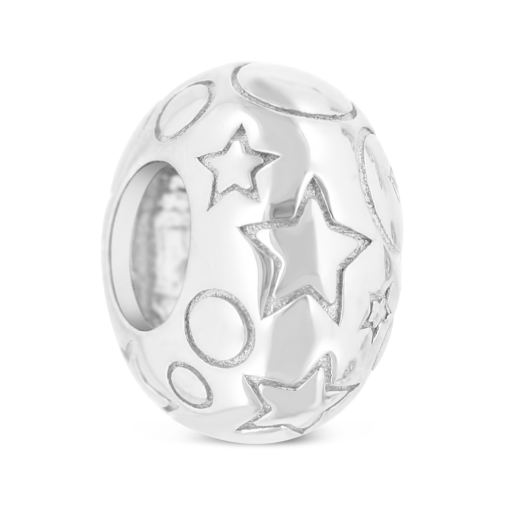 Sterling Silver 925 CHARM Rhodium Plated