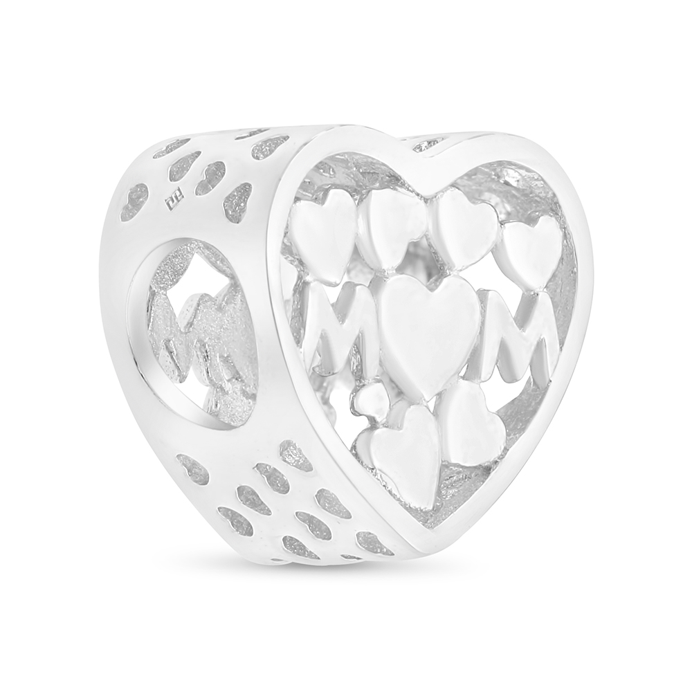 Sterling Silver 925 CHARM Rhodium Plated