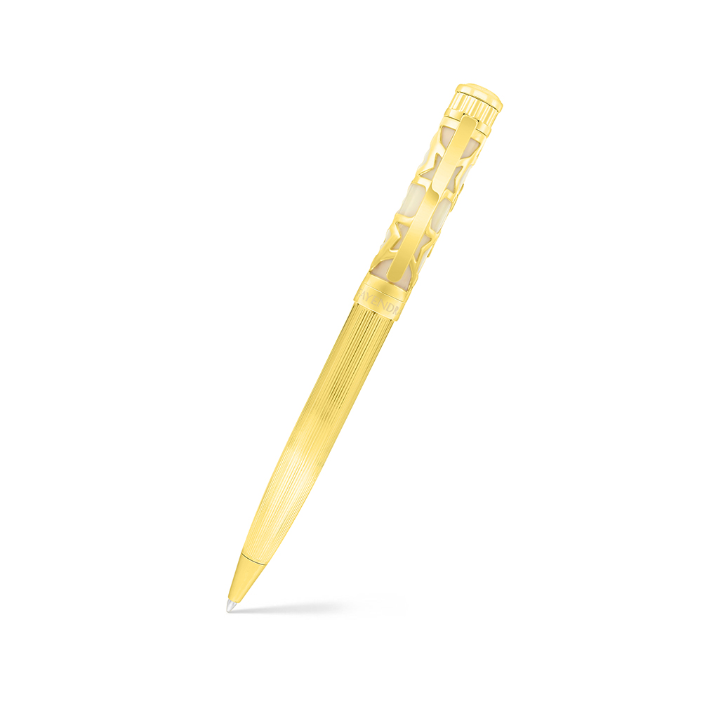 Fayendra Pen Gold Plated  And ivory lacquer