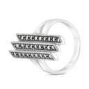 Sterling Silver 925 Ring Embedded With Marcasite Stones