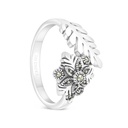 Sterling Silver 925 Ring Embedded With Marcasite Stones