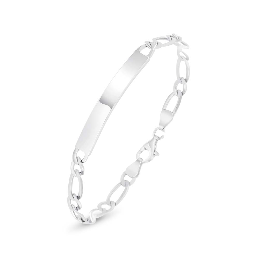 Italian Silver 925 Bracelet, Rhodium Plated For Men'