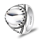 Sterling Silver 925 Ring Rhodium Plated Embedded With NATURAL AGATE