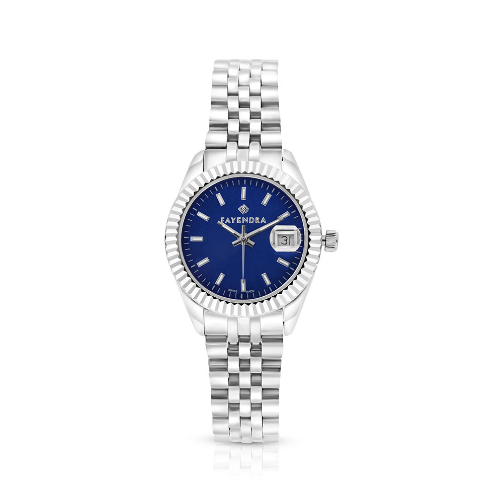 ساعة ستانلس ستيل عيار 316 BLUE DIAL