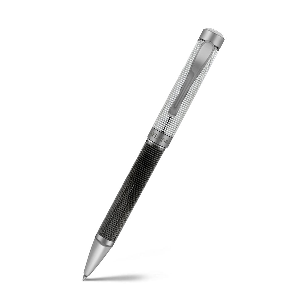 Fayendra Luxury Pen Gray And Black Plated Embedded With Engraved