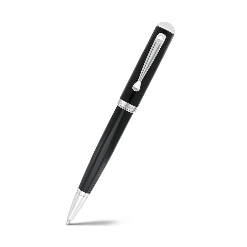 Fayendra Luxury Pen Silver And Black Plated