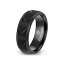 Tungsten Carbide Wedding Ring Black Plated For Men