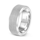 Tungsten Carbide Wedding Ring Silver Plated For Men