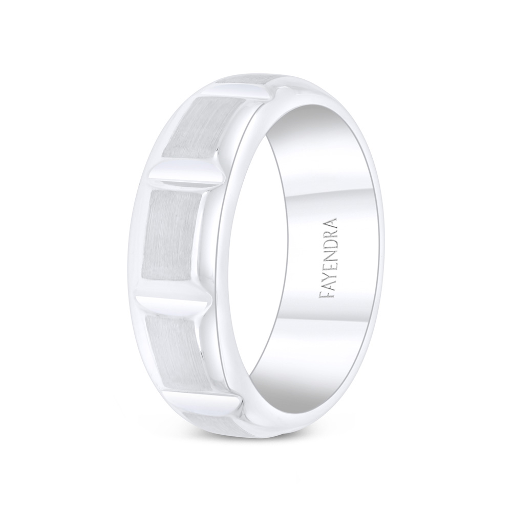 Tungsten Carbide Wedding Ring Steel Color Plated For Men