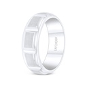 Tungsten Carbide Wedding Ring Steel Color Plated For Men