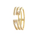 Sterling Silver 925 Ring Gold Plated