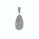 Sterling Silver 925 Pendant Embedded With Marcasite Stones