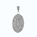 Sterling Silver 925 Pendant Embedded With Marcasite Stones