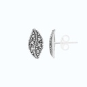 Sterling Silver 925 Earring Embedded With Marcasite Stones