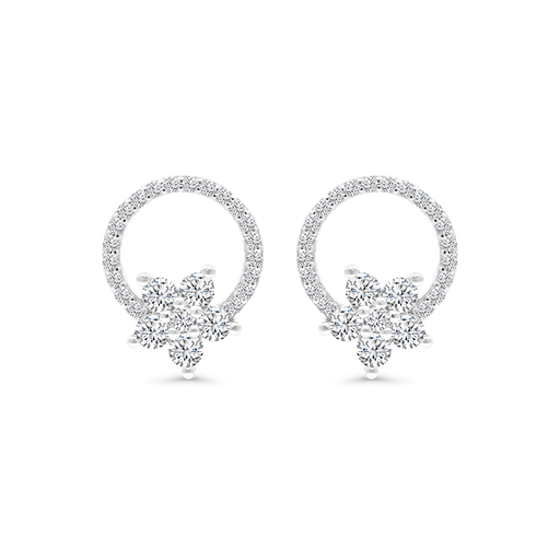 [EAR01WCZ00000B022] Sterling Silver 925 Earring Rhodium Plated