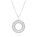 Sterling Silver 925 Necklace Rhodium Plated