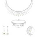 Sterling Silver 925 Set Rhodium Plated Yellow Zircon