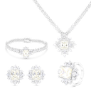 Sterling Silver 925 Set Rhodium Plated Yellow Zircon