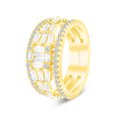Sterling Silver 925 Ring Gold Plated