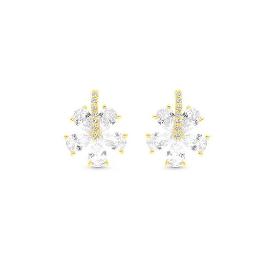 [EAR02WCZ00000B545] Sterling Silver 925 Earring Gold Plated