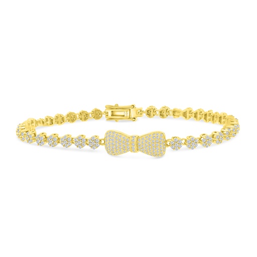 [BRC02WCZ00000A825] Sterling Silver 925 Bracelet Gold Plated