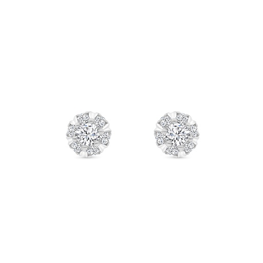 [EAR01WCZ00000B661] Sterling Silver 925 Earring Rhodium Plated