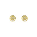 Sterling Silver 925 Earring Rhodium And Gold Plated
