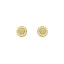 Sterling Silver 925 Earring Rhodium And Gold Plated