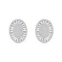 Sterling Silver 925 Earring Rhodium Plated